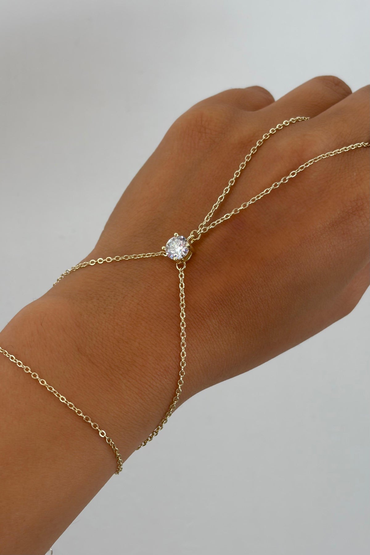 Marquise Collection Zirkon Taşlı Çelik Üzeri Altın Kaplama Şahmeran