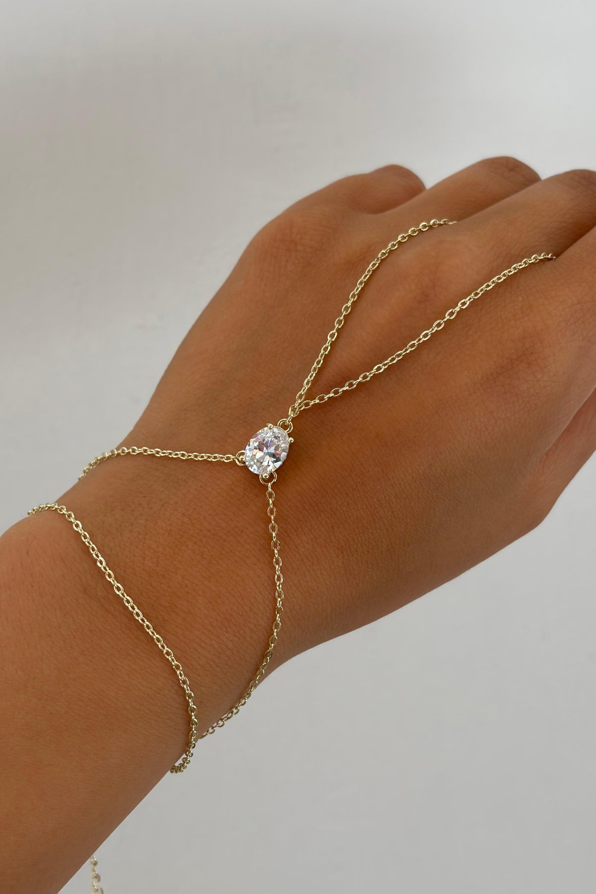 Marquise Collection Zirkon Taşlı Çelik Üzeri Altın Kaplama Şahmeran