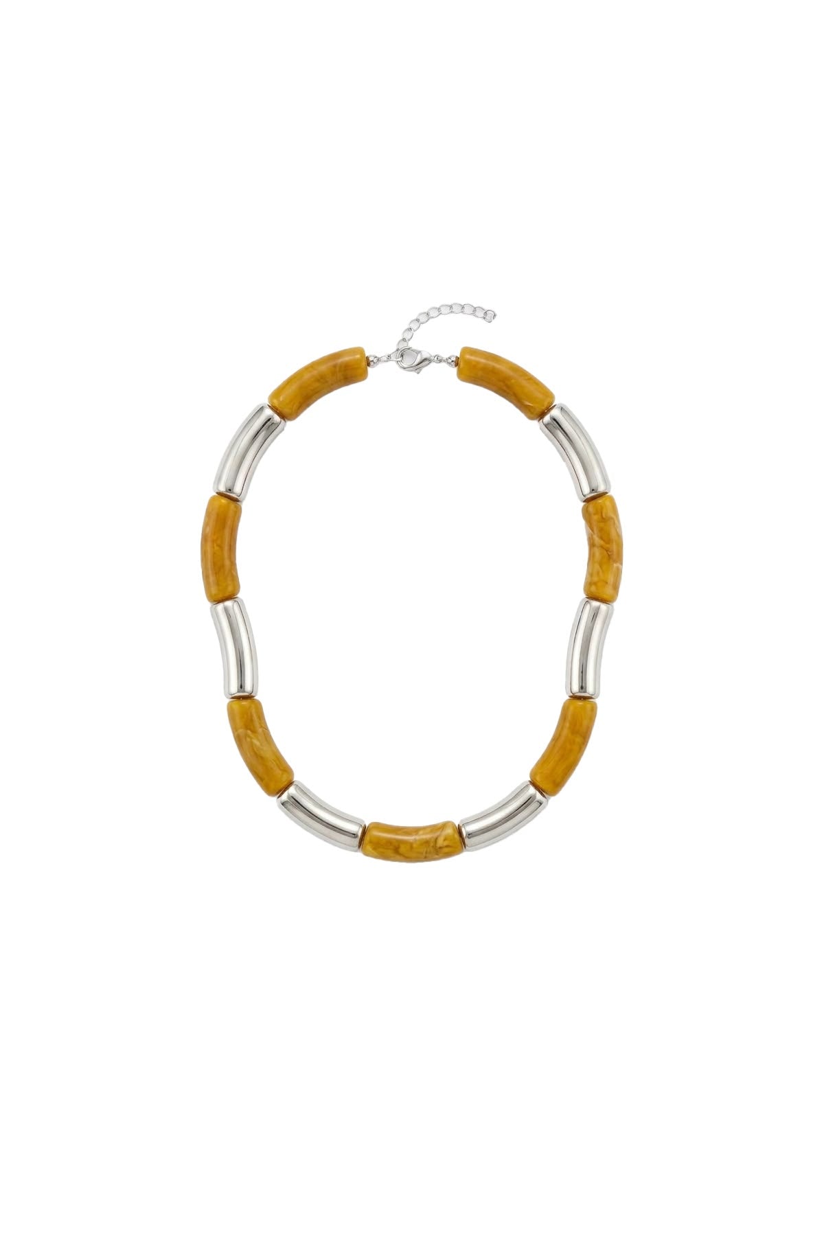 Silver Form Collection Arc Boncuk Kolye - Hardal