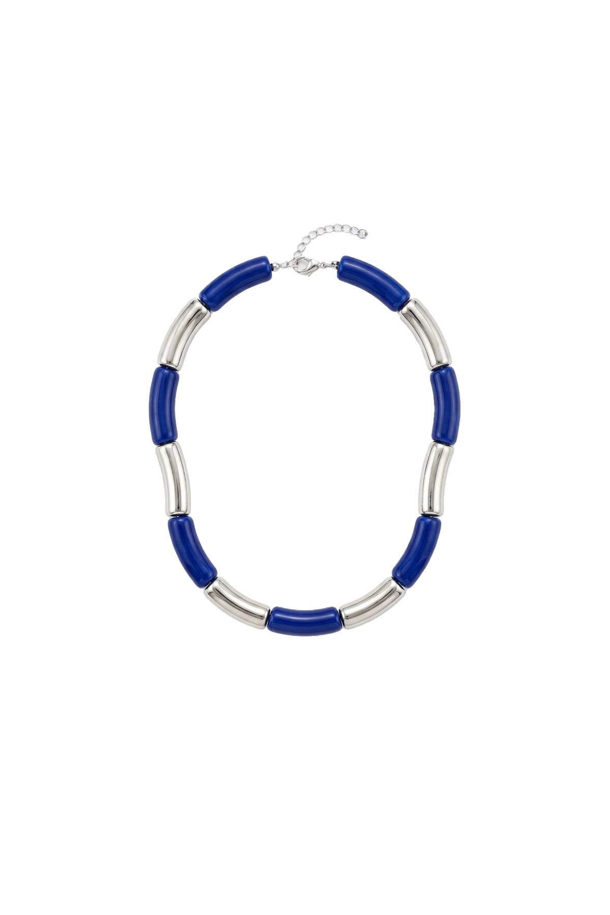 Silver Form Collection Arc Boncuk Kolye - Saks Mavisi