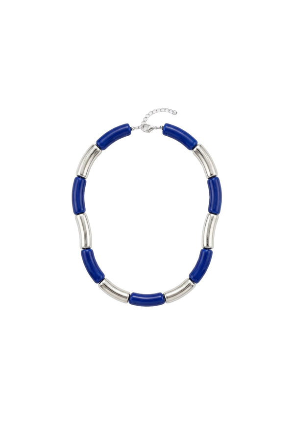 Silver Form Collection Arc Boncuk Kolye - Saks Mavisi