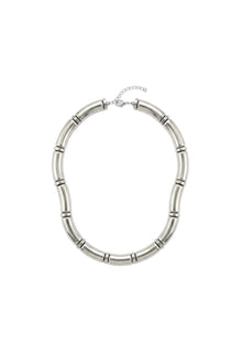 Silver Form Collection Tube Kolye