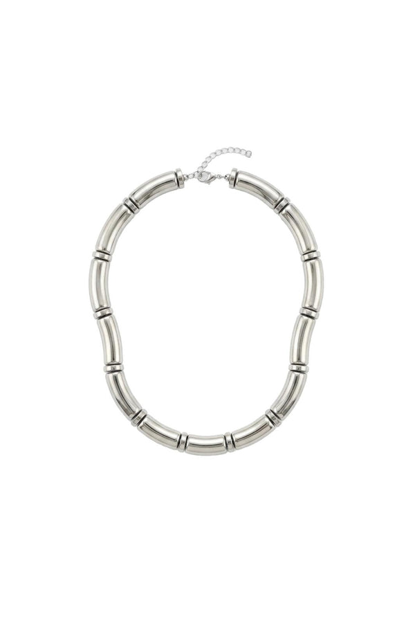 Silver Form Collection Tube Kolye