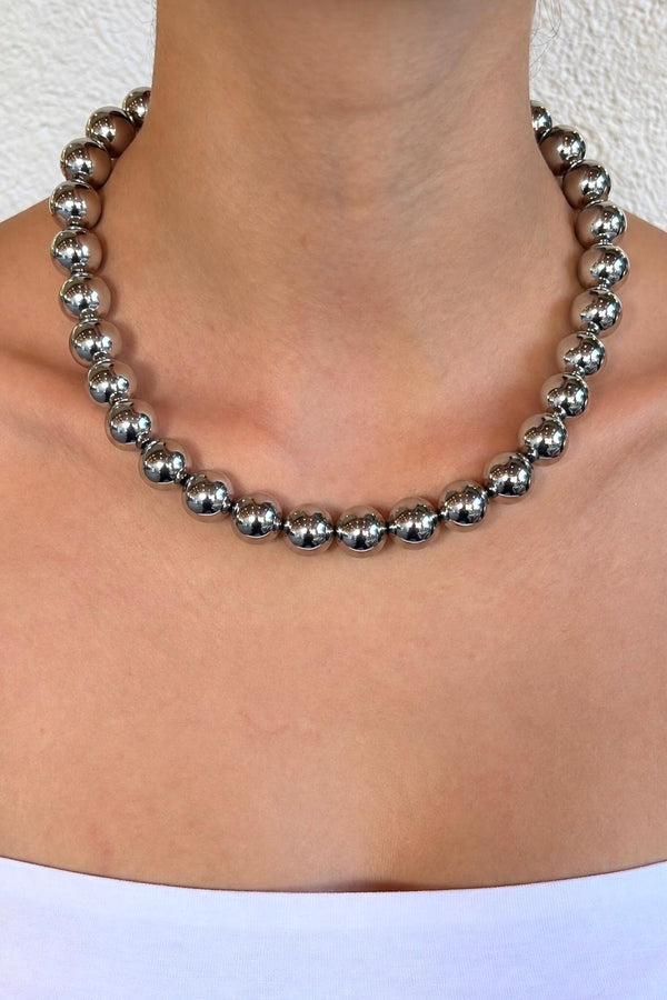 Silver Form Collection Sphere Boncuk Kolye