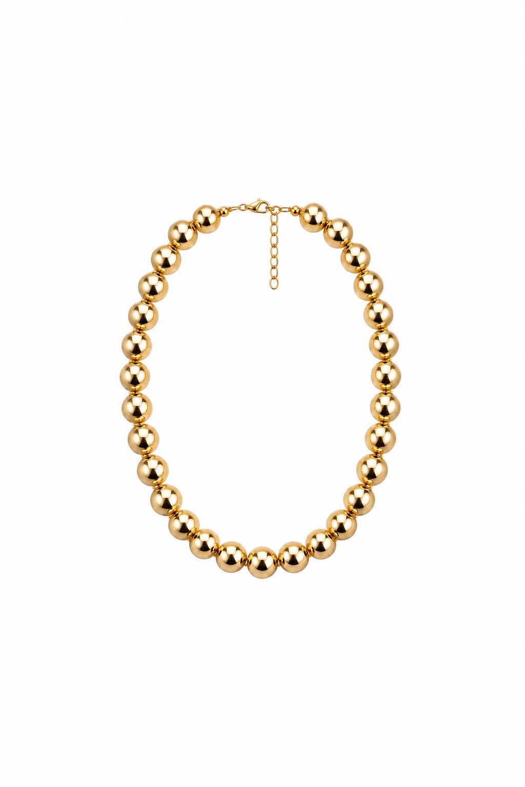 Silver Form Collection Sphere Boncuk Kolye - Gold
