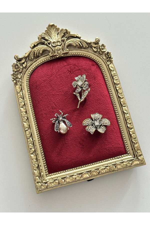 Kadın Zr 3 lü broş set