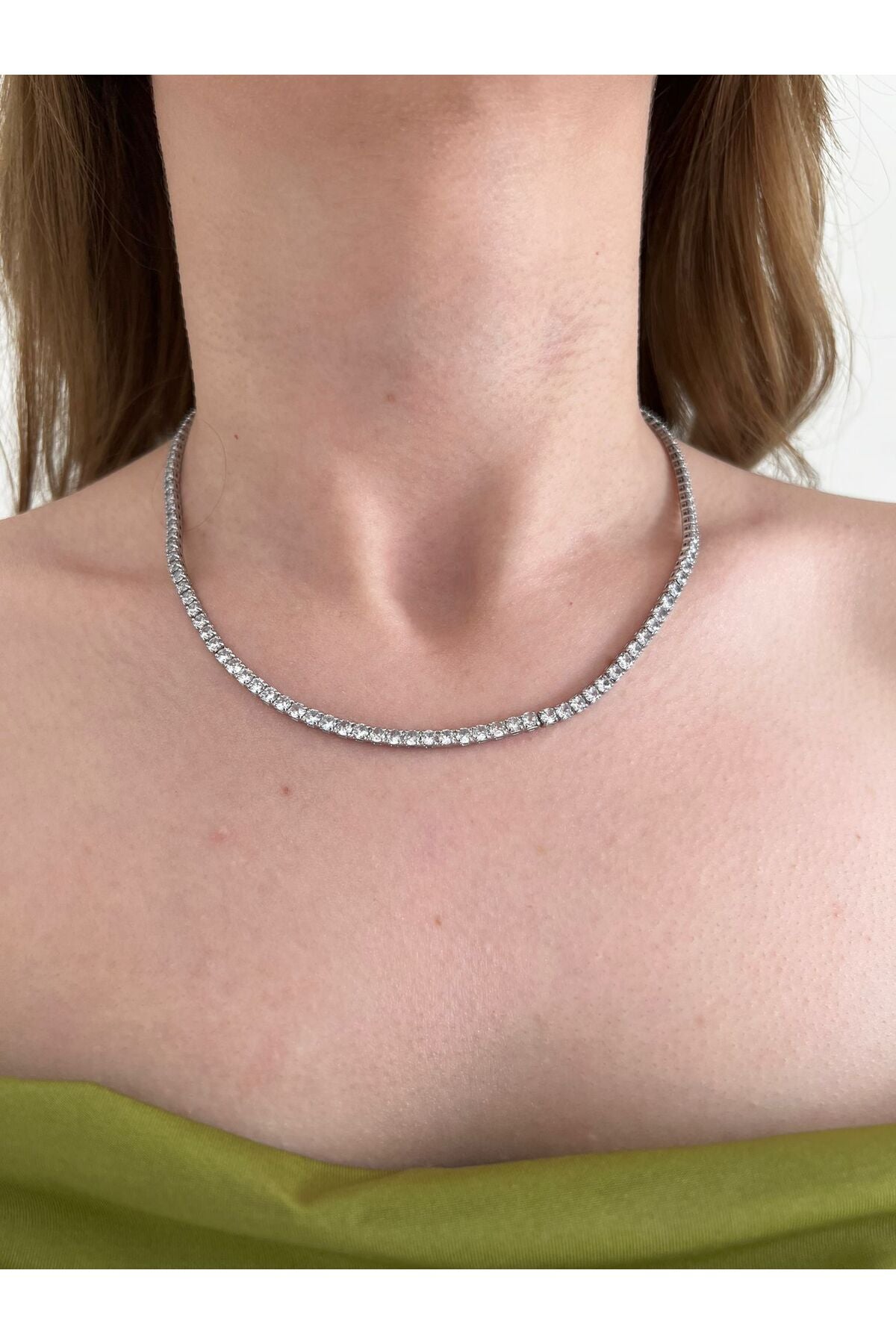 3 mm rodyum dönmeyen su yolu kolye