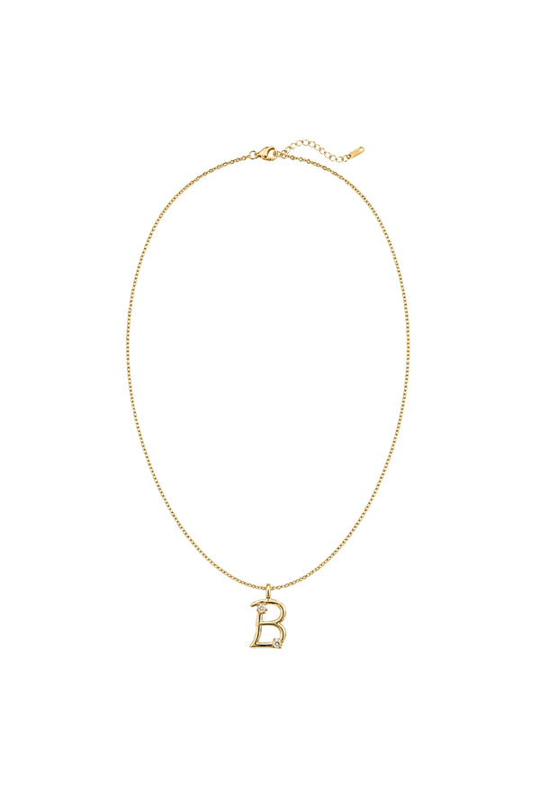 Çelik Üzeri Altın Kaplama Signature Collection Harf Kolye