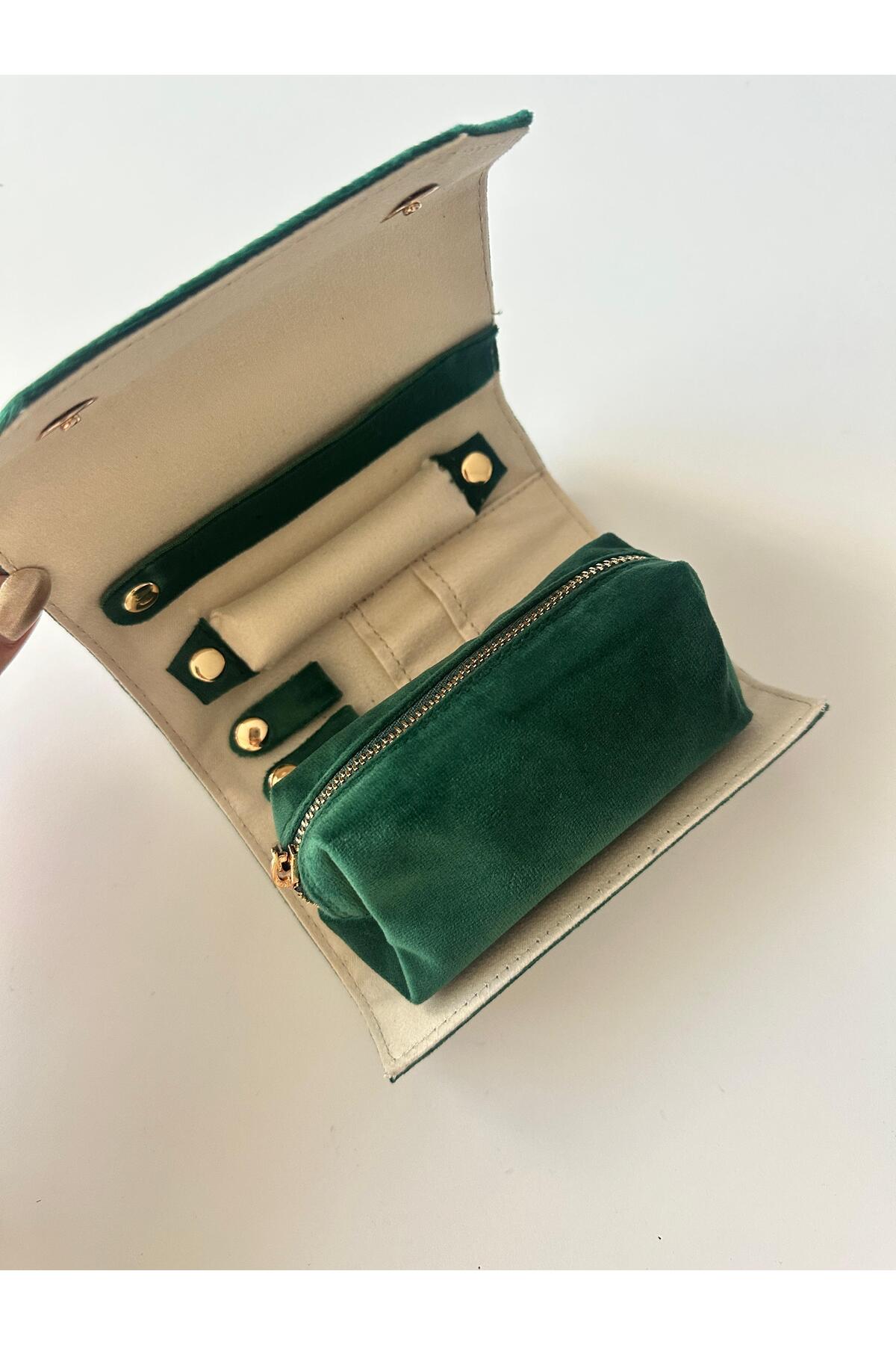 Suni süet kumaş takı organizer