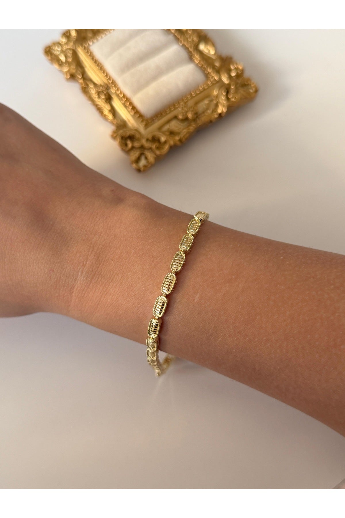 Çelik basic plaka bileklik