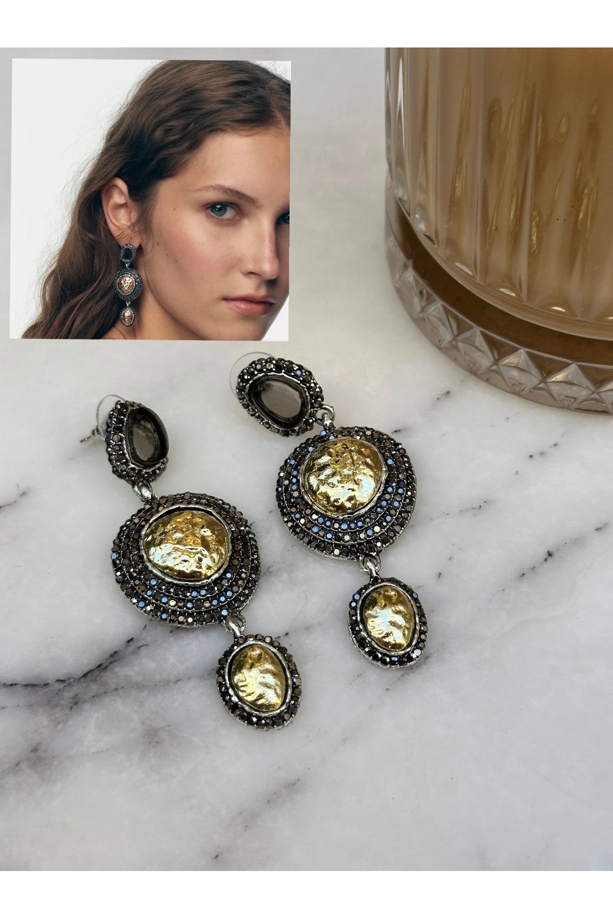 Çelik tasarım Zr yunda küpe