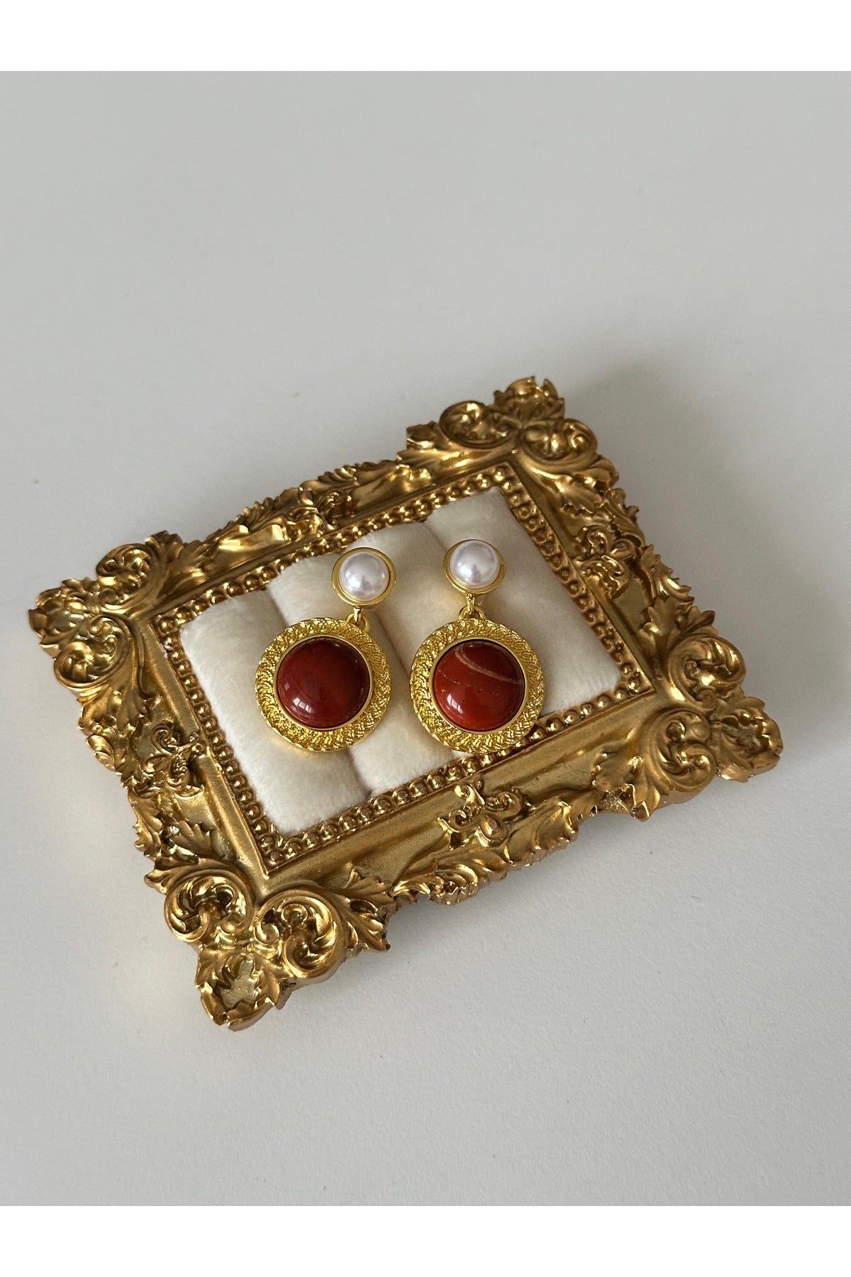 İnci Detay Vintage Küpe