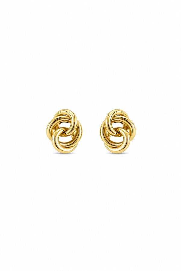 Çelik mony küpe gold