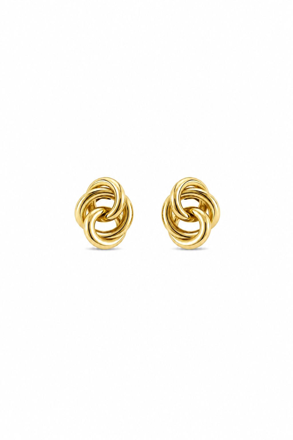 Çelik mony küpe gold