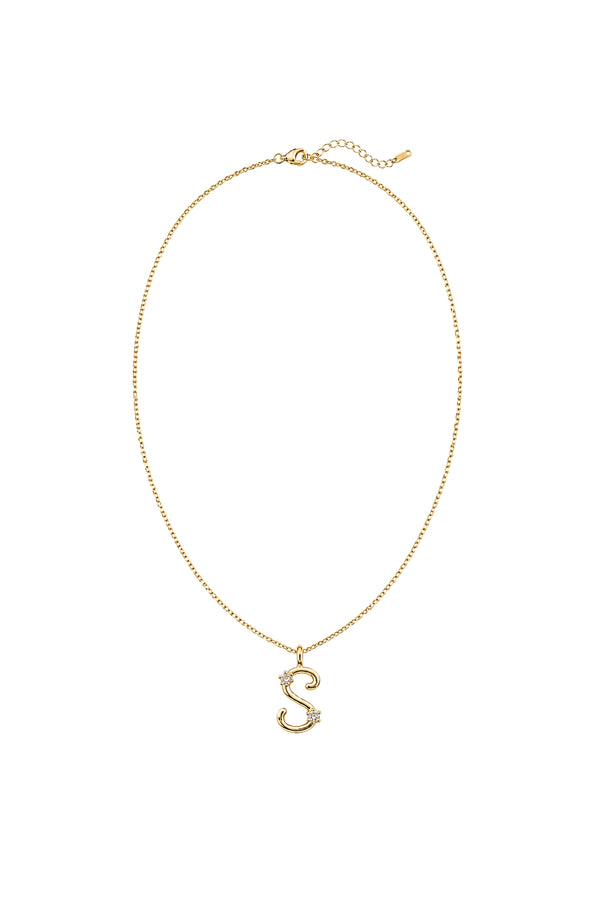 Çelik Üzeri Altın Kaplama Signature Collection Harf Kolye