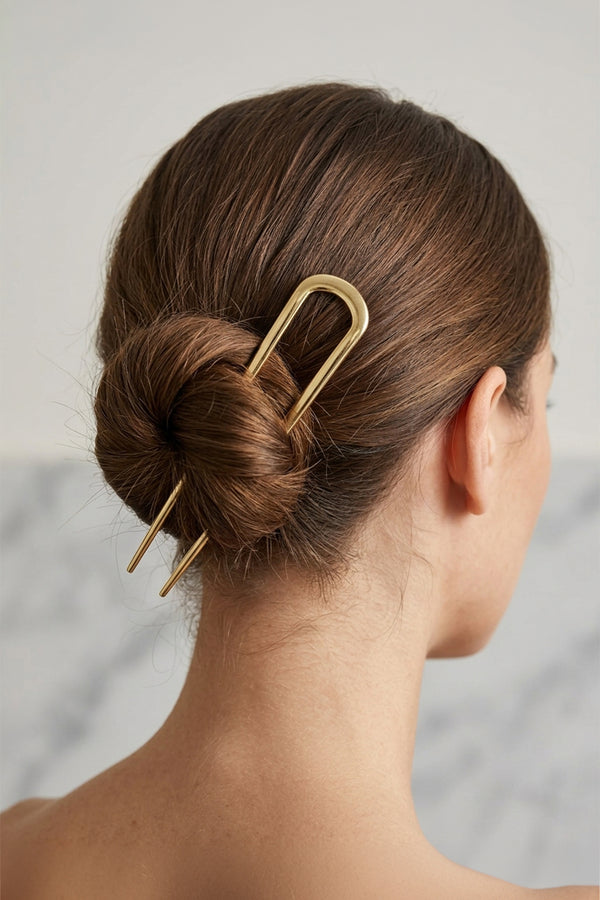 Gold Metal Slim Saç Tokası